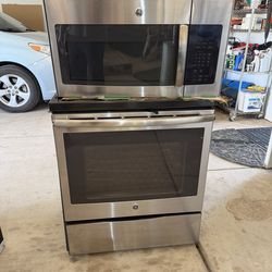 Electric range matching microwave