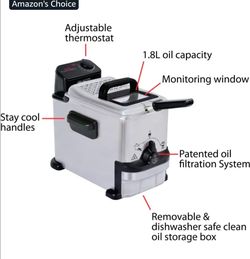 Stainless Steel Deep Fryer with Basket