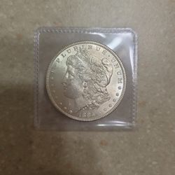 1885 Morgan Silver Dollar.  Uncirculated 