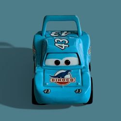 Disney Pixar Cars Mini Racers Cal Weathers #42 Blue Dinoco 2nd Gen