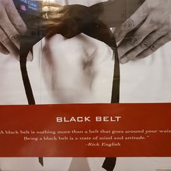 Framed Picture Of Karate Blackbelt