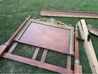 Queen size bed frame decorative
