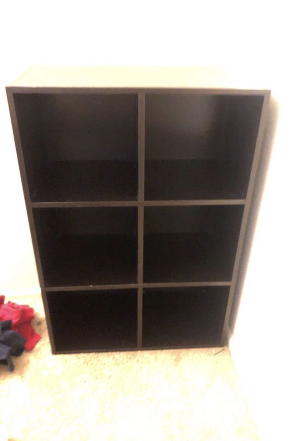 6 cube organizer and book shelf