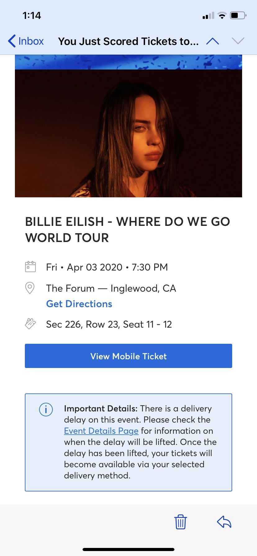 Billie Ellish- Where Do We Go World Tour