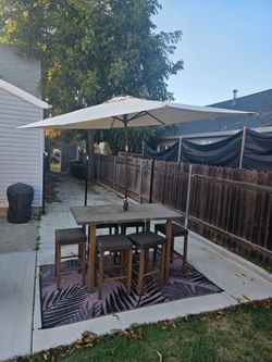Patio table set
