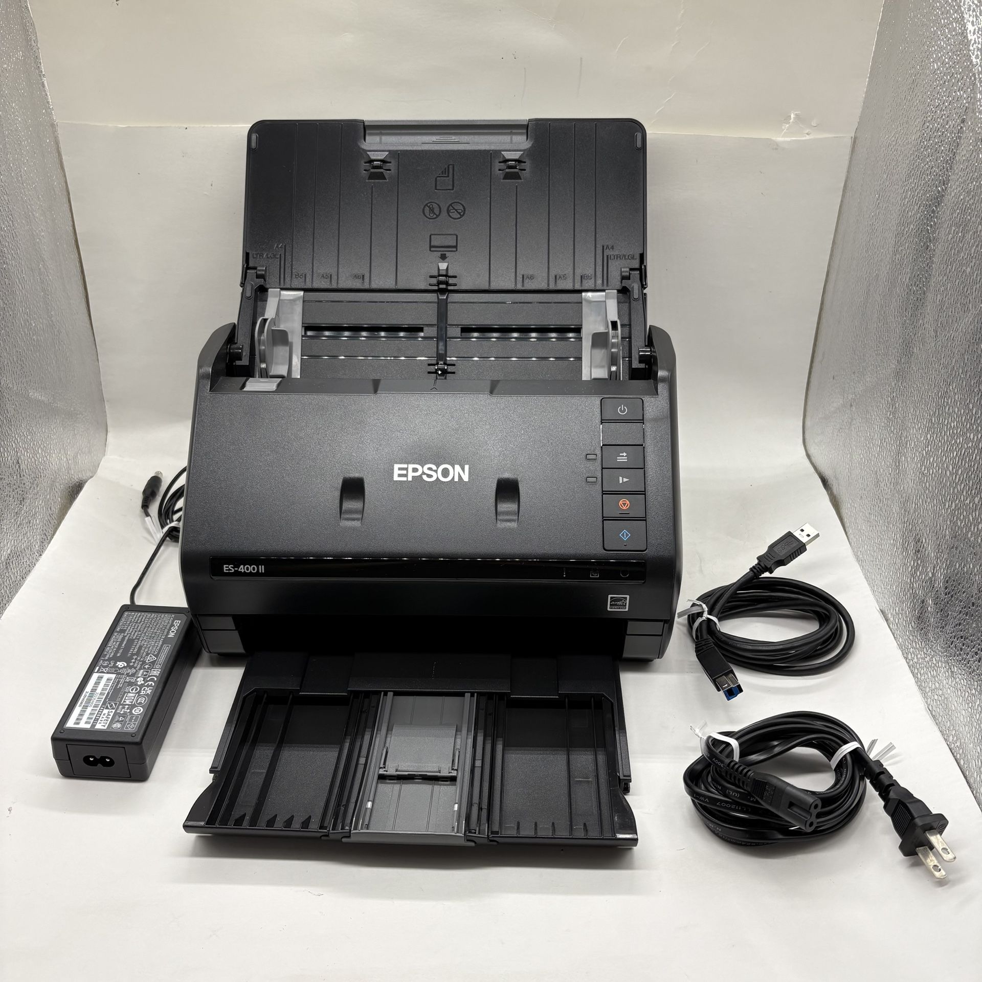 Epson Workforce ES-400 II Color Duplex Desktop Document Scanner for PC and Mac