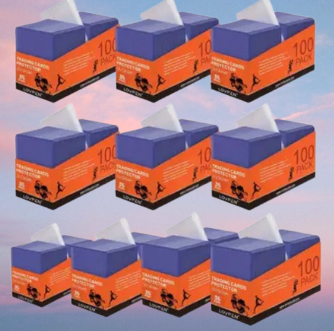 1000 Top Loaders + 1000 Soft Sleeves for Sports Trading Cards / MTG / Pokemon - Holds 35pt cards 