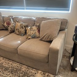 Macy’s Sofa, Loveseat, Ottoman With Cushions 