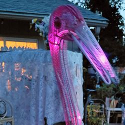 Vintage unique metal FLAMINGO W/ LIGHTS