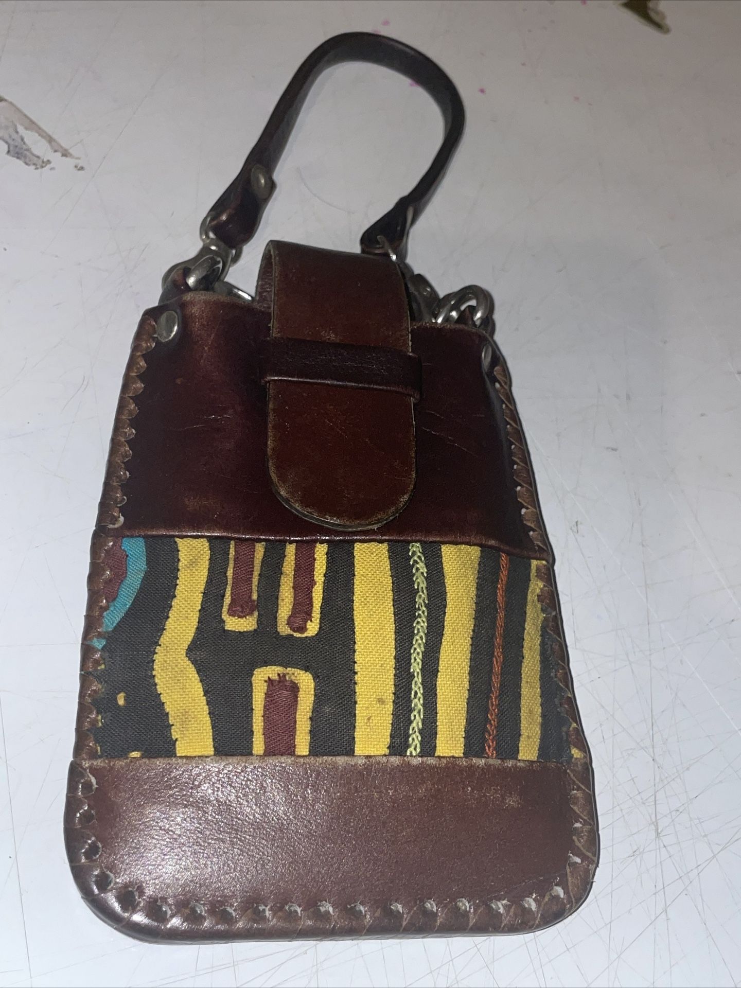 Leather Mini Coin Orr Credit Card  Bag  Made In Colombia
