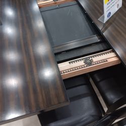 *Weekend Special*---Kelly Bold Wood Dining Table Sets W/4 Chairs And Bench---Delivery And Financing Available🫡