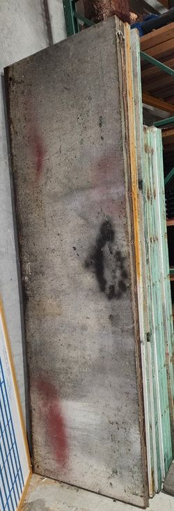 Steel paint booth, both sides, top, and lights