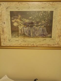 Print Titled "The Sleeping Beauty" By  Henry Maynell Rheam