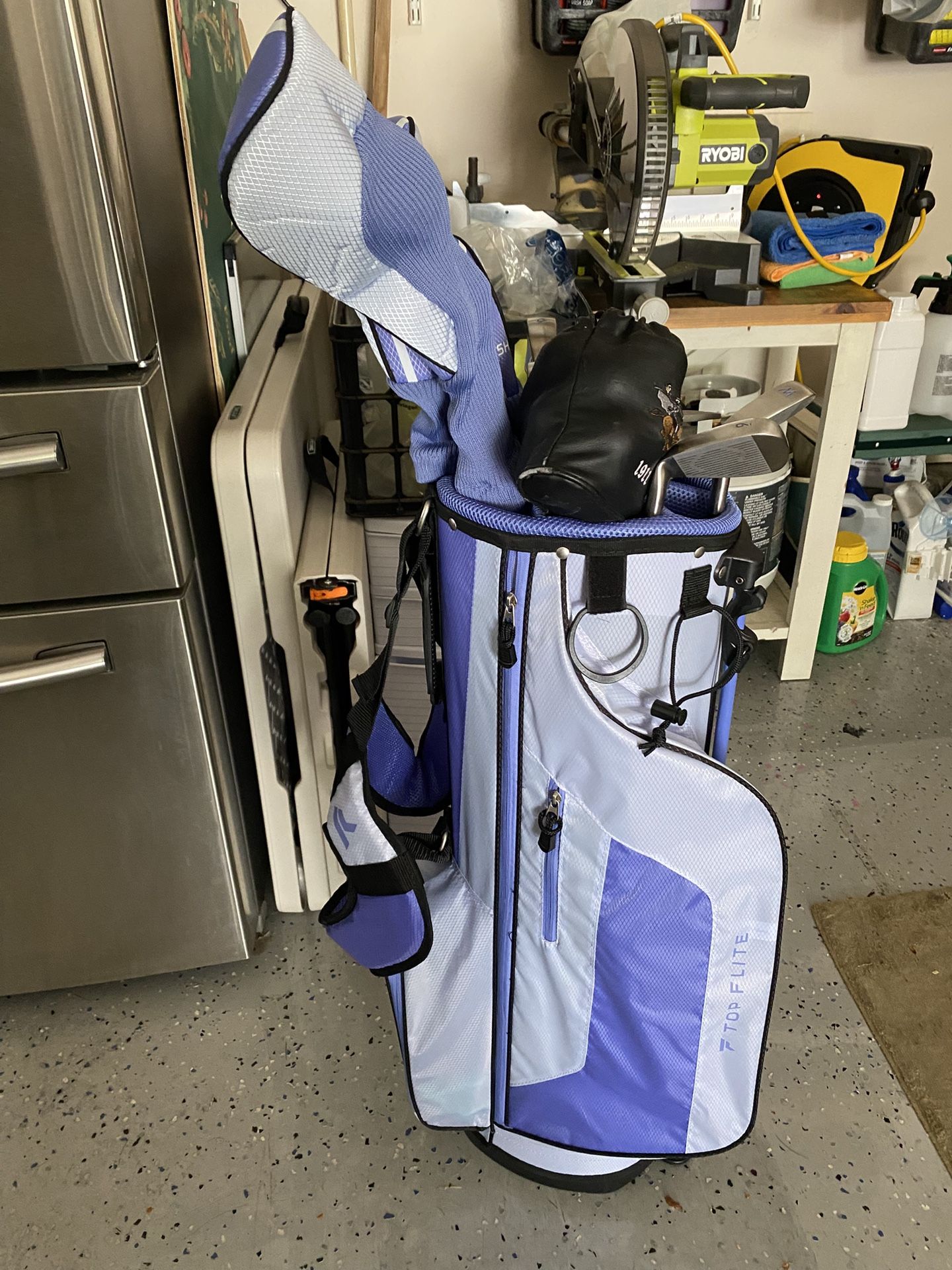Top Flite Golf Bag And Clubs