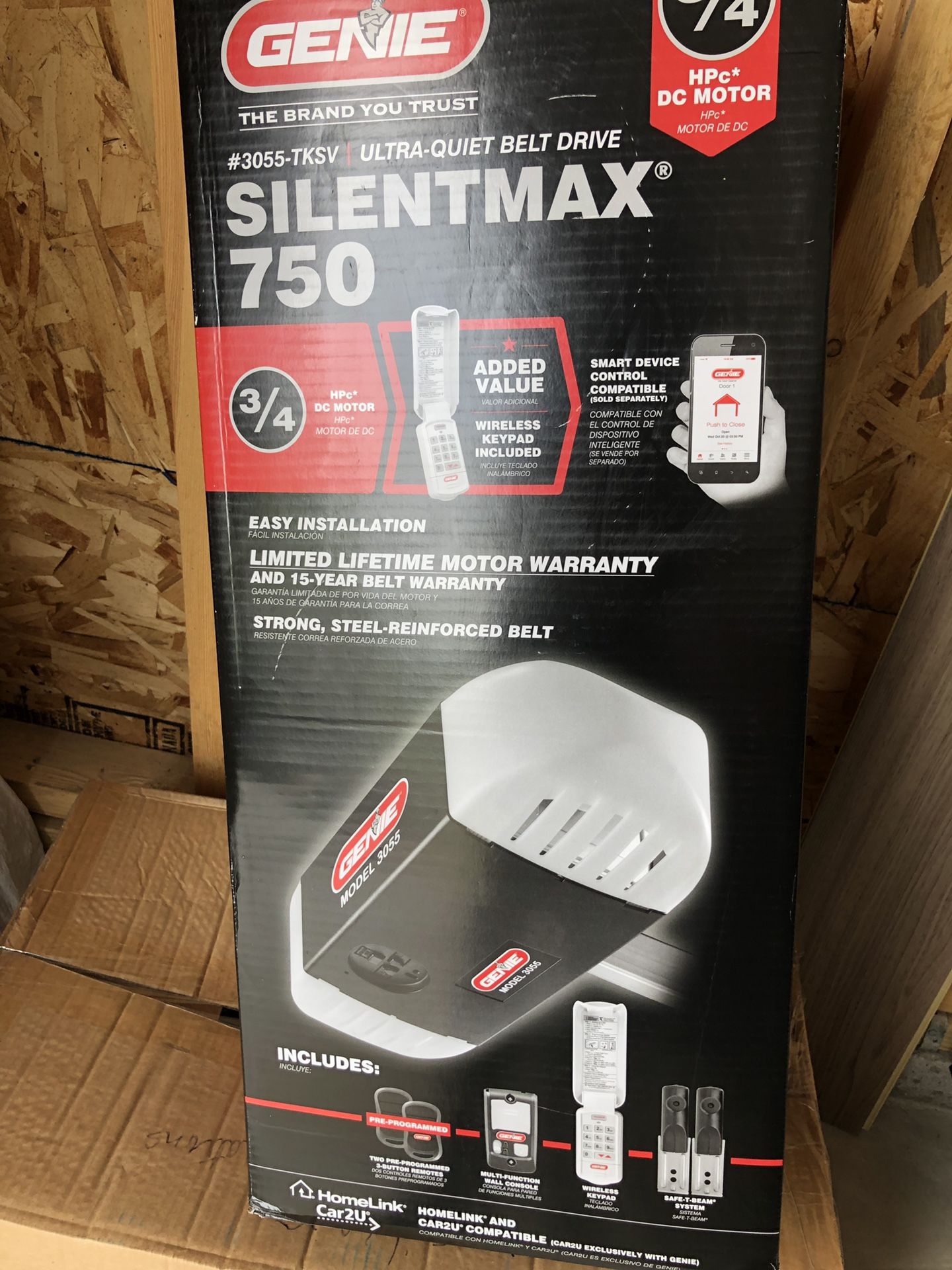 Genie Silent Max 750 Garage Door Opener - Brand New