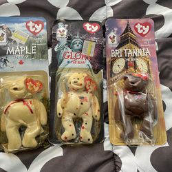 3 COLLECTIBLE BEANIE BABIES 