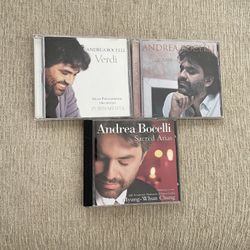 3 ANDREA BOCELLI CD’S