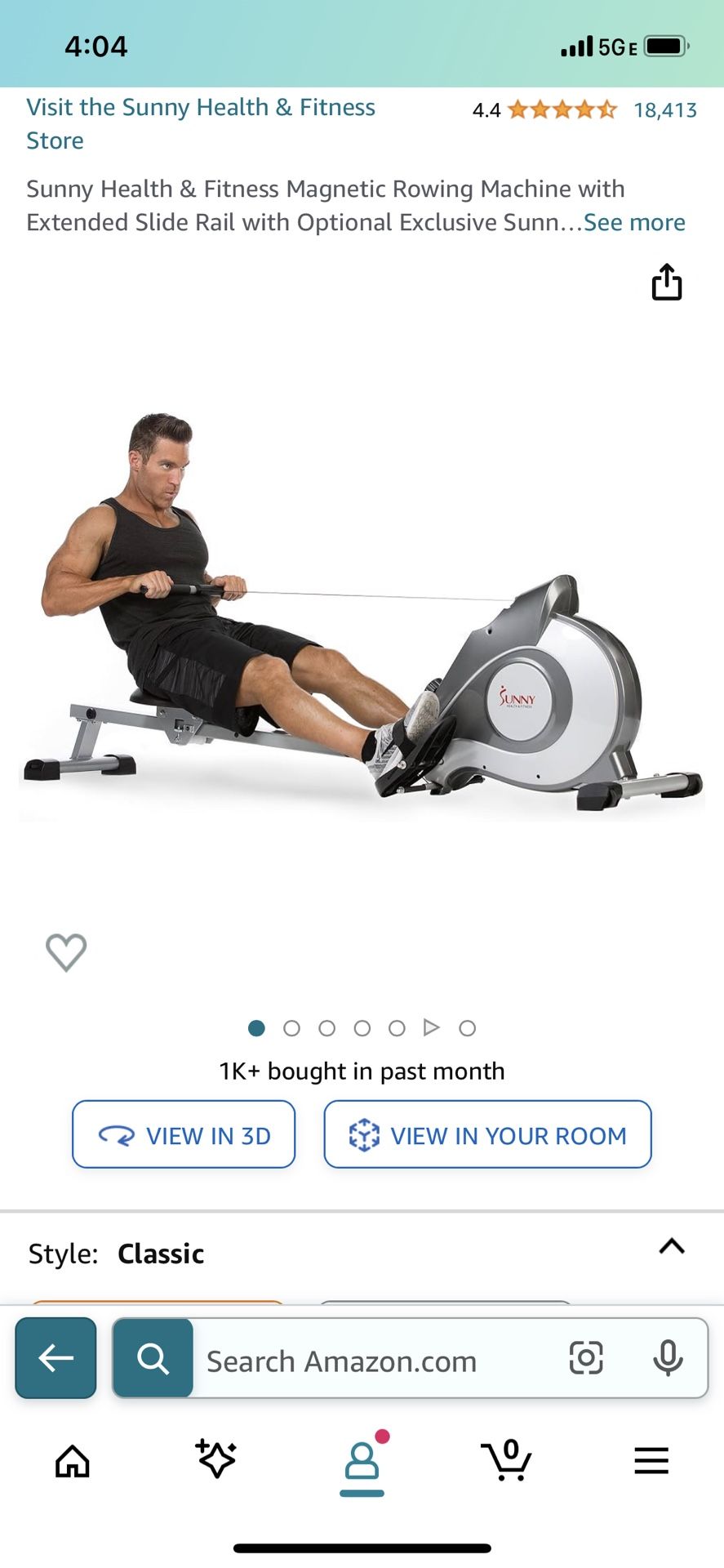 Sunny Health & Fitness Magnetic Rowing Machine