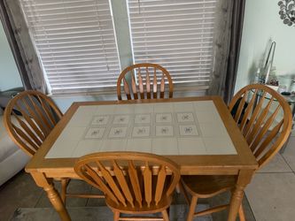 Dining table 4 chairs