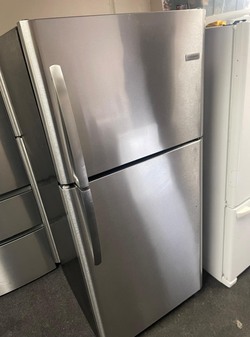 Frigidaire Stainless Top Mount Refrigerator — LED light, 18–19 cu ft