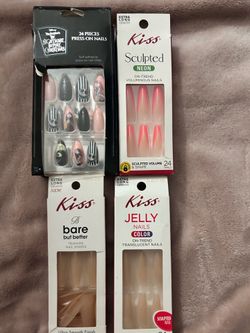 New Beauty Bundle! 4 Packs of Press On Nails