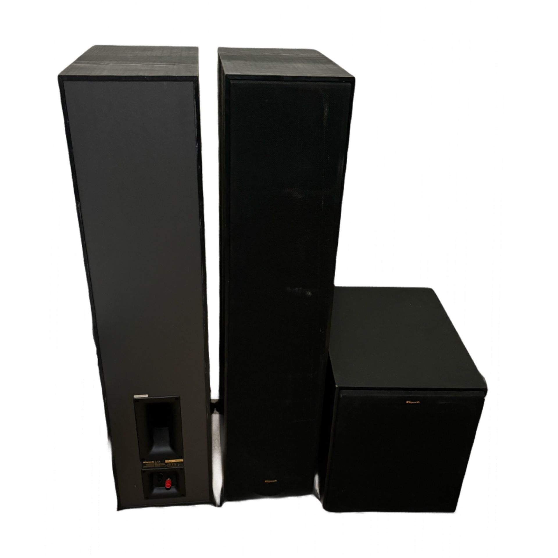 Klipsch Subwoofer Set, (2) R-820F Floor Standing Speaker (1) R-120SW
