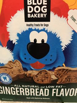 Unopened Brand-New “Blue Dog Bakery” Gingerbread Dog Treats