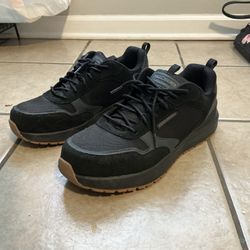 Sketchers, Steel Toe, slip resistant Work Shoes Size 10
