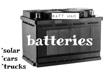 car,truck,solar,music,boat batteries