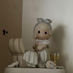 Vintage White Precious Moments Figurine