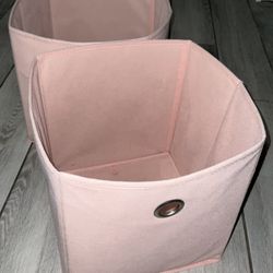 Two Pink Cube Storage For cube Storage Units + 2 Grey Ones 