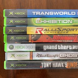 Empty XBox Game Boxes