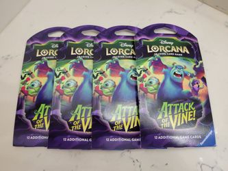 Lorcana Attack of the Vine Trading Cards Sleeved packs