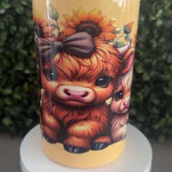 Highland Cow Stainless Steel Cup