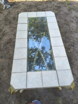 Tile And Glass Table Set
