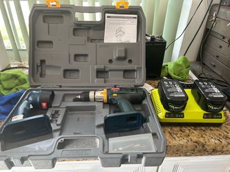 Ryobi 18V Cordless Drill with Case and Batteries