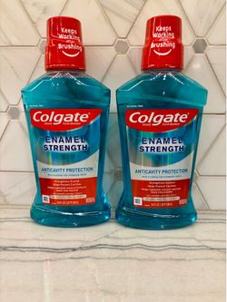 Colgate Enamel Strength Anticavity Fluoride Mouthwash. New/Sealed bottles.