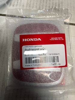 Oem Genuinely Honda Civic Red Badges 
