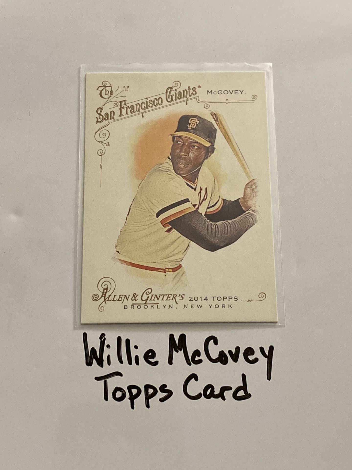 Willie McCovey San Francisco Giants Hall of Fame 1st Baseman Topps Card.