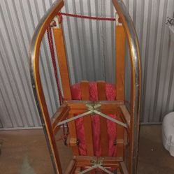 Lucky Bums Wooden Sled