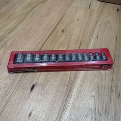 Snap On 1/2” SAE Shallow Socket Set