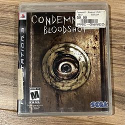 Condemned 2:  Bloodshot (Sony PlayStation 3, 2008) PS3 - Complete