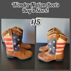 Boys Size 2  Boots $15