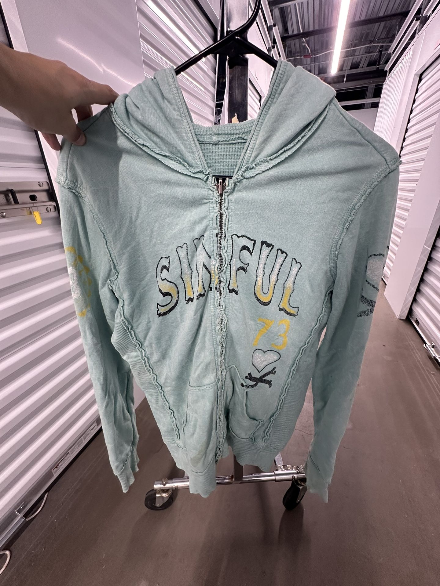 2000s Rare Reversible Sinful Affliction Jacket M