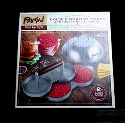 Parini Double Burger Press With Dome