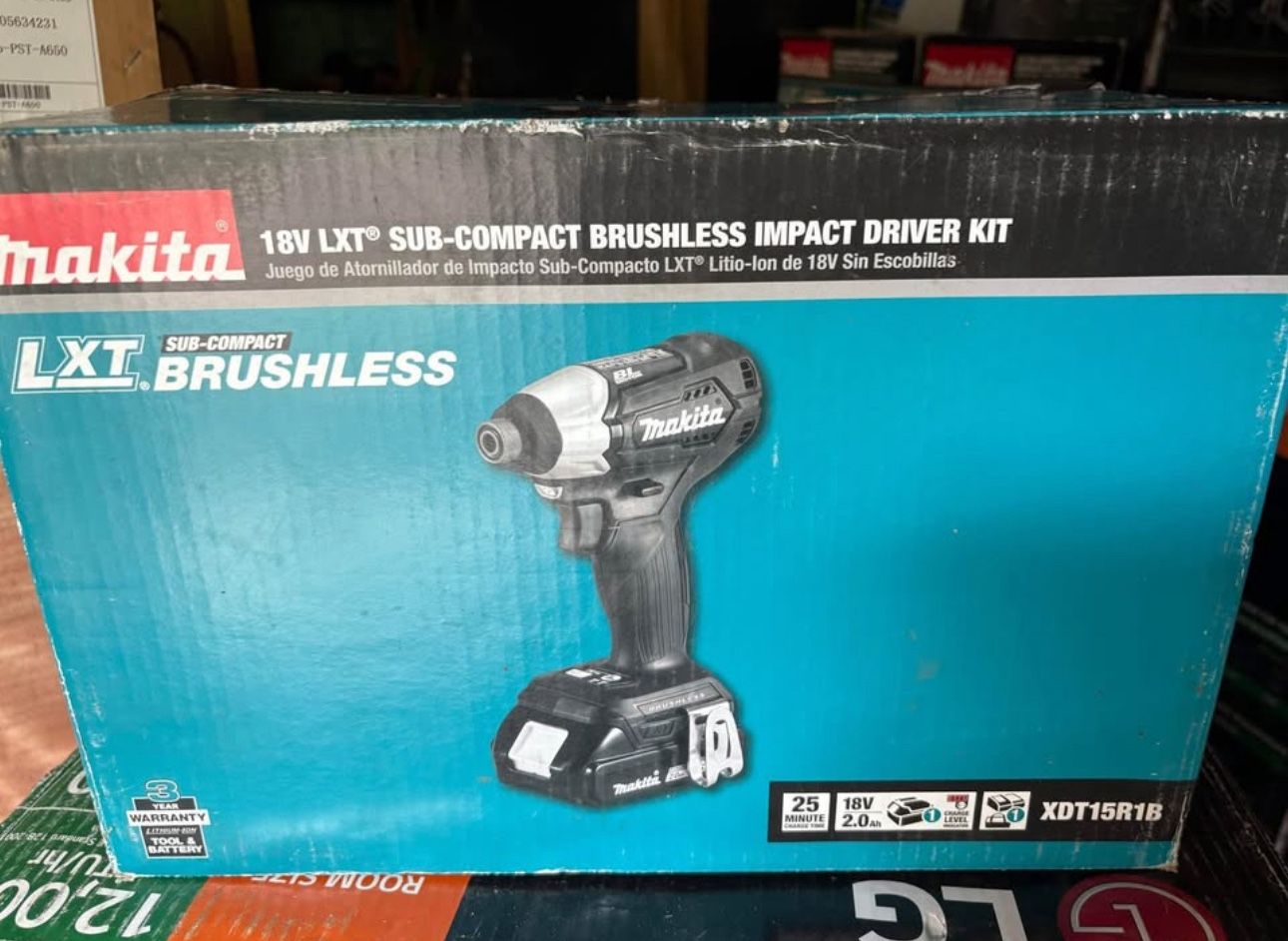 🔧 Makita 18V LXT Sub-Compact Brushless Impact Driver Kit – NEW IN BOX! 🔧