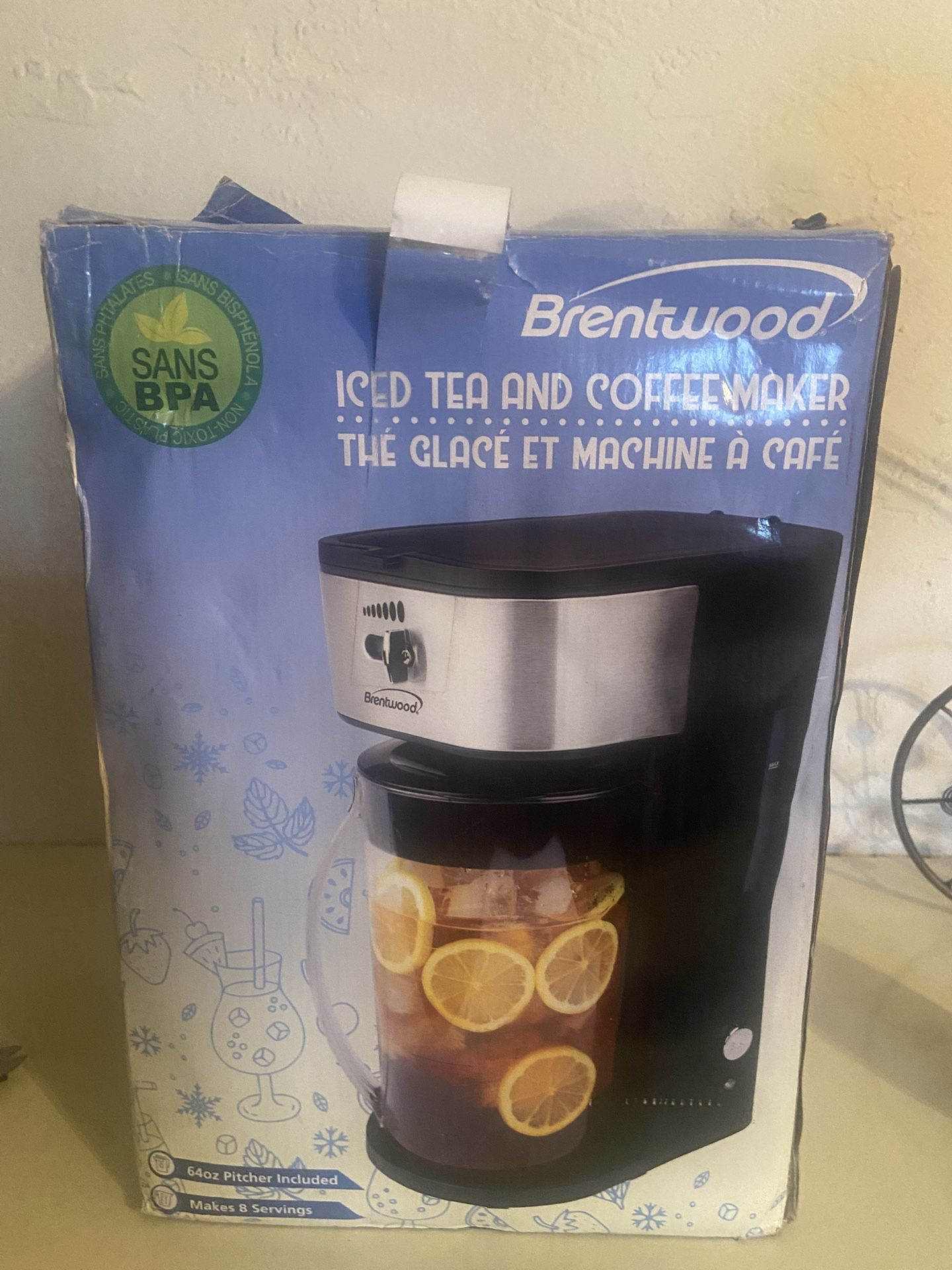 Brentwood Ice Tea And Coffee Maker - New 