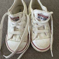 Toddler White Converse