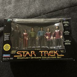 1994 STAR TREK STARFLEET OFFICERS COLLECTORS SET ACTION FIGURES Playmates 6190