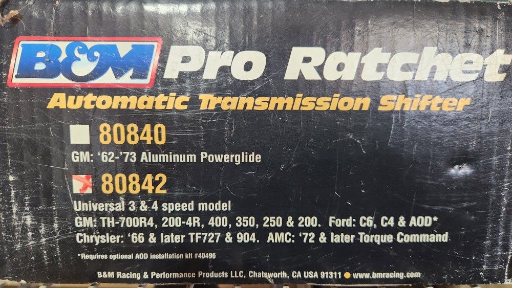 B & M Pro Ratchet Shifter